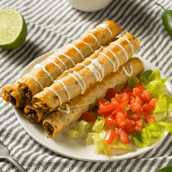 Flautas de Pollo o Papa